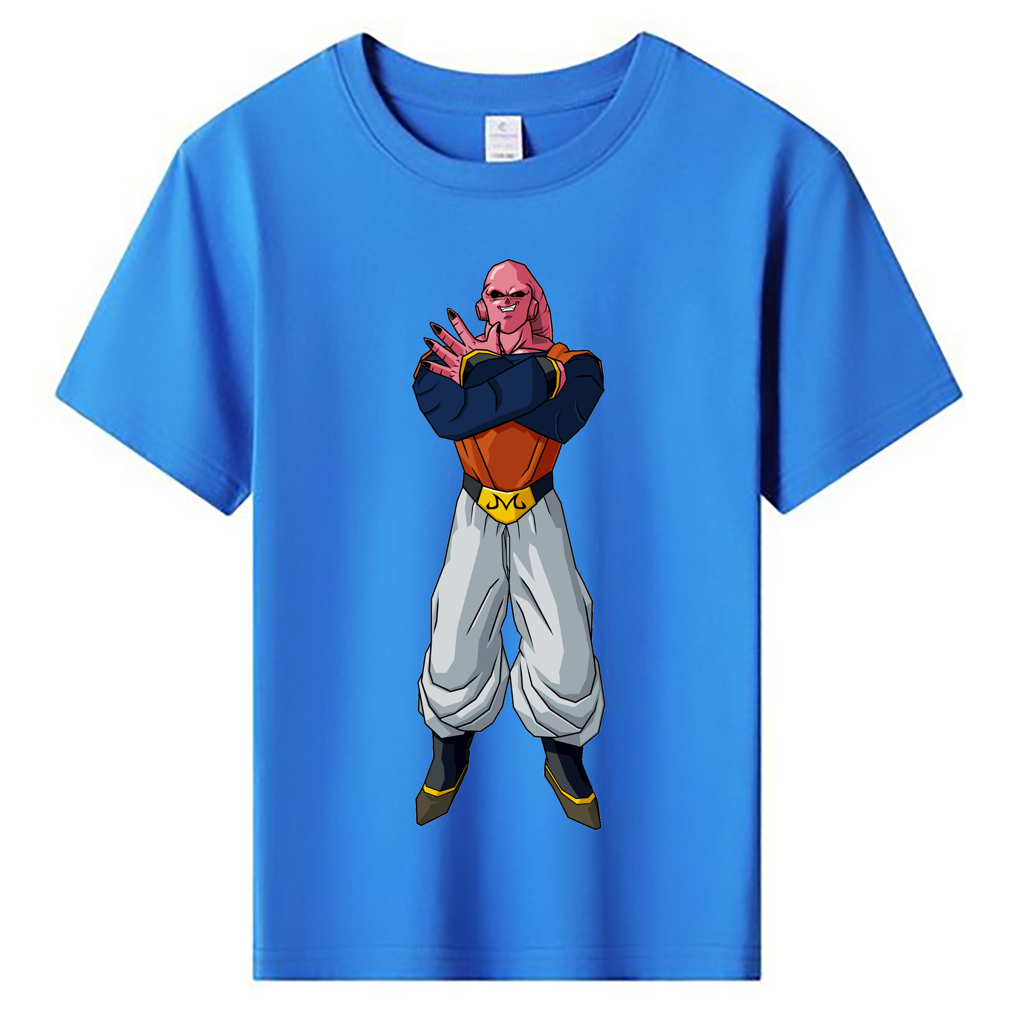 （画像用） ドラゴンボール 魔人ブウ DRAGON BALL Majin Buu 綿100％キッズTシャツ（フロントプリント）